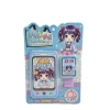 Mobile phone + watch dual puzzle game combination, challenge sticker book, children's and girls' diy quiet book toy set Item Picture